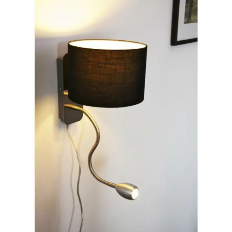 Lampes En Tissu-Luminaires Trio Applique murale Trio 2711 LED Chrome, Nickel mat, 2 lumières