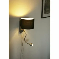 Lampes En Tissu-Luminaires Trio Applique murale Trio 2711 LED Chrome, Nickel mat, 2 lumières