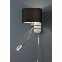 Lampes En Tissu-Luminaires Trio Applique murale Trio 2711 LED Chrome, Nickel mat, 2 lumières