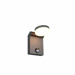 Luminaires Trio Applique murale Trio ADOUR LED Anthracite, 1 lumière, Détecteur de mouvement