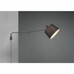 Lampes En Tissu-Luminaires Trio Applique murale Trio Baldo LED Noir, 1 lumière
