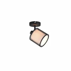 Lampes En Tissu-Luminaires Trio Applique murale Trio Burton Noir, 1 lumière