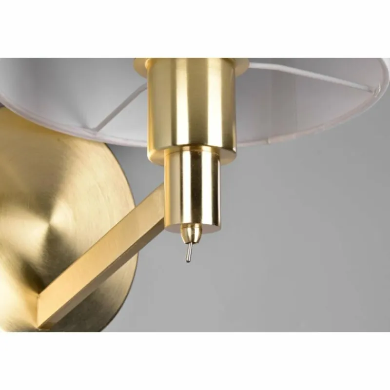 Lampes En Tissu-Luminaires Trio Applique murale Trio Cassio Laiton, 1 lumière