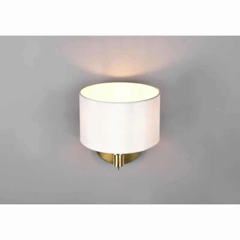 Lampes En Tissu-Luminaires Trio Applique murale Trio Cassio Laiton, 1 lumière