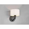 Lampes En Tissu-Luminaires Trio Applique murale Trio Cassio Noir, 1 lumière
