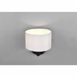 Lampes En Tissu-Luminaires Trio Applique murale Trio Cassio Noir, 1 lumière