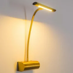 Luminaires Rustiques-Luminaires Trio Applique murale Trio Curtis LED Vieux laiton, Laiton, 1 lumière