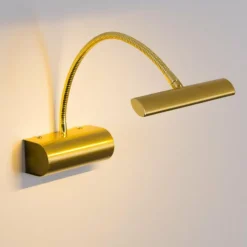 Luminaires Rustiques-Luminaires Trio Applique murale Trio Curtis LED Laiton, 1 lumière