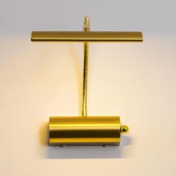 Luminaires Rustiques-Luminaires Trio Applique murale Trio Curtis LED Laiton, 1 lumière