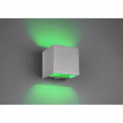 Luminaires Trio Applique murale Trio Figo LED Aluminium, 1 lumière, Télécommandes, Changeur de couleurs