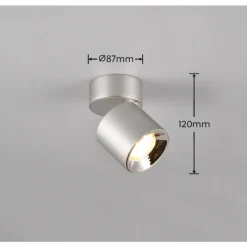 Luminaires Trio Applique murale Trio GUAYANA Nickel mat, 1 lumière* Spots Et Projecteurs