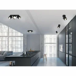 Luminaires Trio Applique murale Trio GUAYANA Noir, 1 lumière* Spots Et Projecteurs