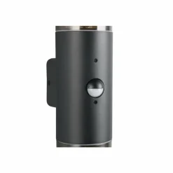 Luminaires Trio Applique murale Trio HOOSIC Noir, 2 lumières, Détecteur de mouvement