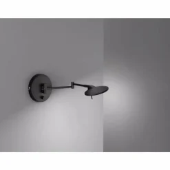 Luminaires Trio Applique murale Trio KAZAN LED Noir, 1 lumière* Éclairage Led