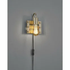 Lampes Industrielles-Luminaires Trio Applique murale Trio KHAN Écru, Nickel vieilli, 1 lumière