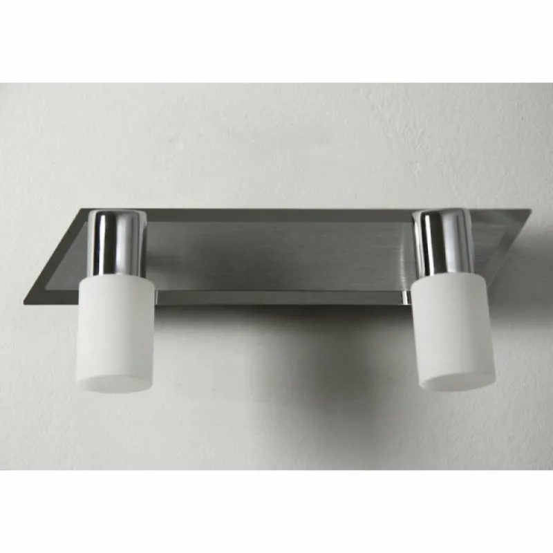 Luminaires Trio Applique murale Trio LED Aluminium, Chrome, Acier inoxydable, 2 lumières