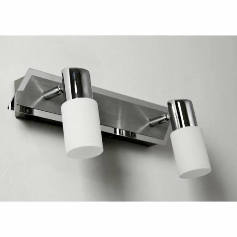 Luminaires Trio Applique murale Trio LED Aluminium, Chrome, Acier inoxydable, 2 lumières