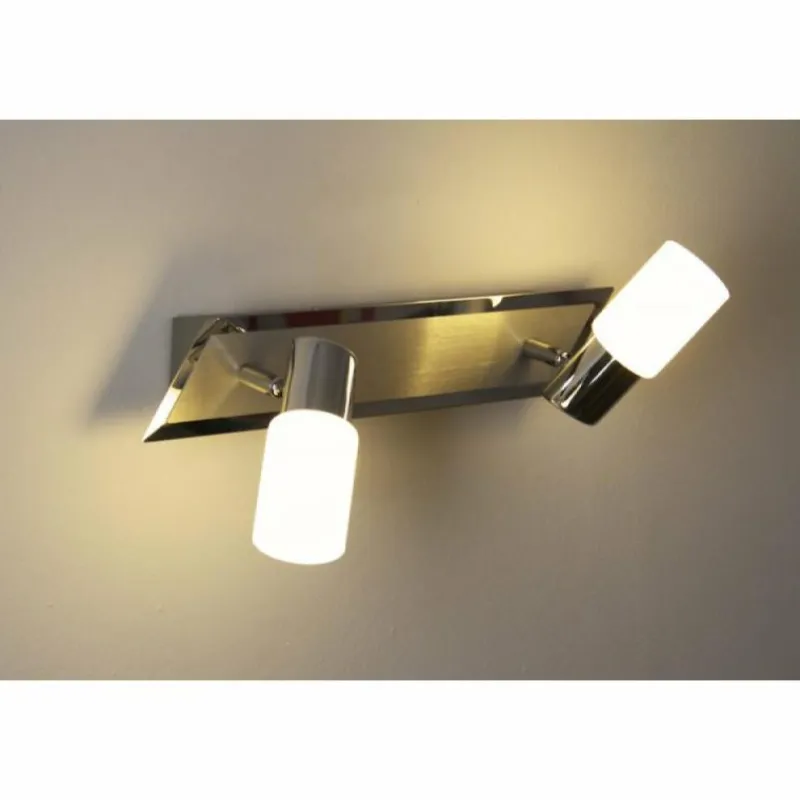 Luminaires Trio Applique murale Trio LED Aluminium, Chrome, Acier inoxydable, 2 lumières