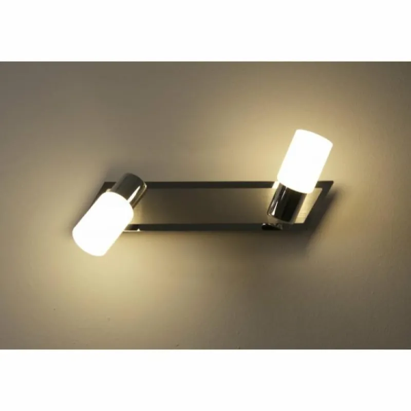 Luminaires Trio Applique murale Trio LED Aluminium, Chrome, Acier inoxydable, 2 lumières