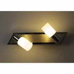 Luminaires Trio Applique murale Trio LED Aluminium, Chrome, Acier inoxydable, 2 lumières