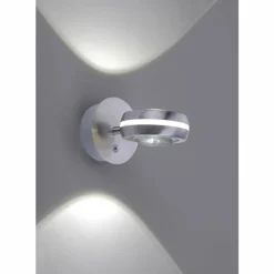 Luminaires Trio Applique murale Trio Leuchten VISTA LED Nickel mat, 2 lumières, Télécommandes, Changeur de couleurs