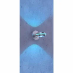 Luminaires Trio Applique murale Trio Leuchten VISTA LED Nickel mat, 2 lumières, Télécommandes, Changeur de couleurs