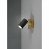 Lampes Dorées-Luminaires Trio Applique murale Trio MARLEY Noir doré, 1 lumière