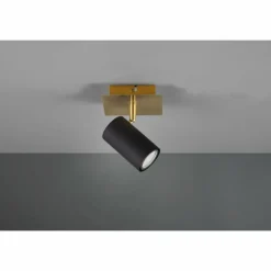 Lampes Dorées-Luminaires Trio Applique murale Trio MARLEY Noir doré, 1 lumière