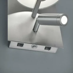 Lampes En Tissu-Luminaires Trio Applique murale Trio MARRIOT Nickel mat, 1 lumière