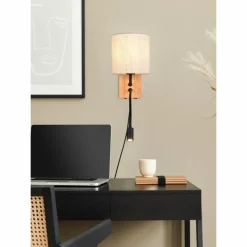 Lampes En Bois-Luminaires Trio Applique murale Trio Nilam Écru, 2 lumières
