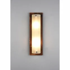Lampes En Bois-Luminaires Trio Applique murale Trio Pali Bois foncé, 2 lumières