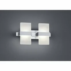 Luminaires Rustiques-Luminaires Trio Applique murale Trio Platon LED Aluminium, 2 lumières