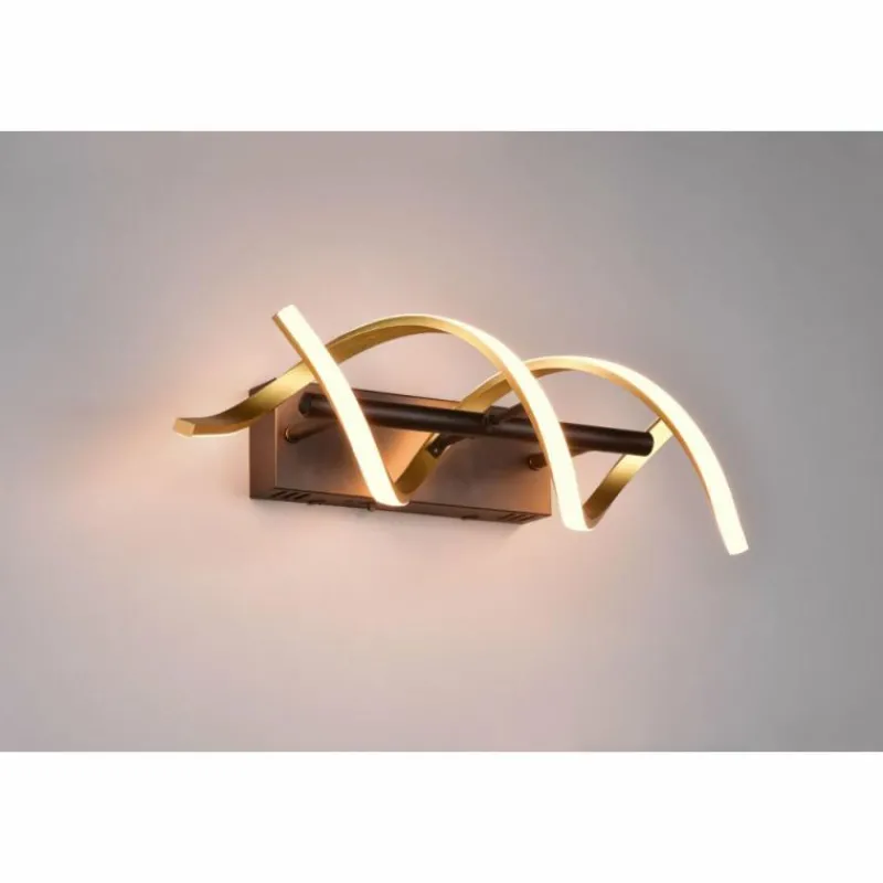 Luminaires Trio Applique murale Trio Sequence LED Laiton, Noir, 1 lumière* Éclairage Led