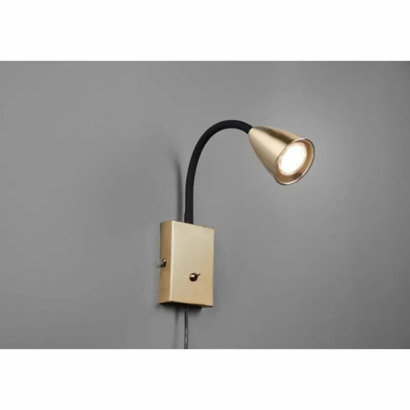 Luminaires Trio Applique murale Trio Wanda Laiton, 1 lumière* Spots Et Projecteurs