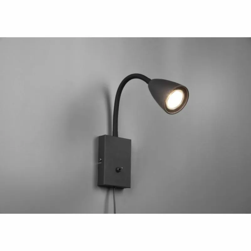 Luminaires Trio Applique murale Trio Wanda Noir, 1 lumière* Spots Et Projecteurs