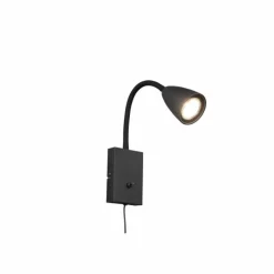 Luminaires Trio Applique murale Trio Wanda Noir, 1 lumière* Spots Et Projecteurs
