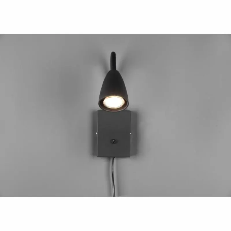 Luminaires Trio Applique murale Trio Wanda Noir, 1 lumière* Spots Et Projecteurs