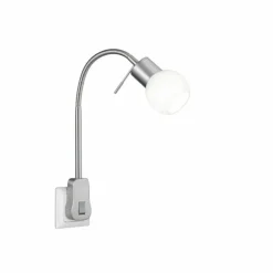 Luminaires Trio Applique murale Trio-Leuchten Fred LED Nickel mat, 1 lumière