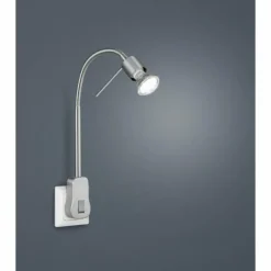 Luminaires Trio Applique murale Trio-Leuchten Laon LED Nickel mat, 1 lumière* Spots Et Projecteurs