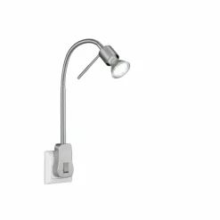 Luminaires Trio Applique murale Trio-Leuchten Laon LED Nickel mat, 1 lumière* Spots Et Projecteurs