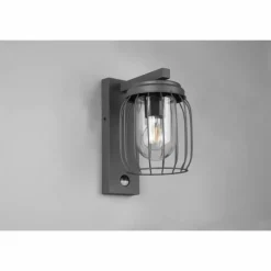 Luminaires Trio Applique murale Trio-Leuchten Tuela Anthracite, 1 lumière, Détecteur de mouvement