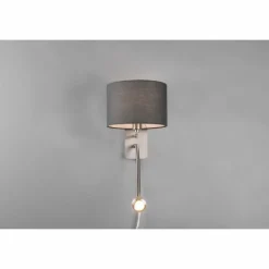 Lampes En Tissu-Luminaires Trio Applique murale Trio-Leuchten Hotel Nickel mat, 2 lumières