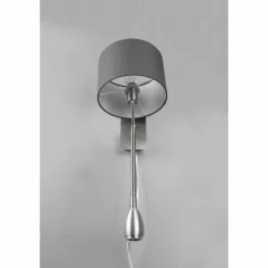 Lampes En Tissu-Luminaires Trio Applique murale Trio-Leuchten Hotel Nickel mat, 2 lumières