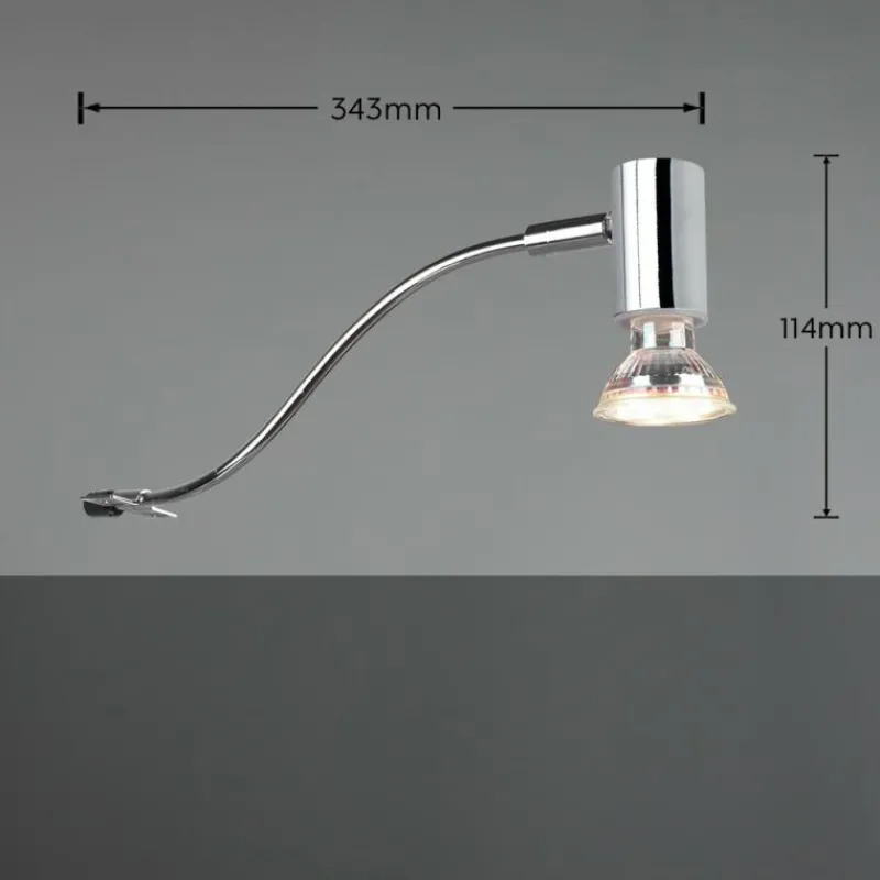 Luminaires Trio Applique murale Trio-Leuchten Giada Chrome, 1 lumière* Appliques