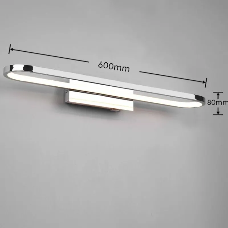 Luminaires Trio Applique murale Trio-Leuchten Gianni LED Chrome, 1 lumière* Éclairage Led