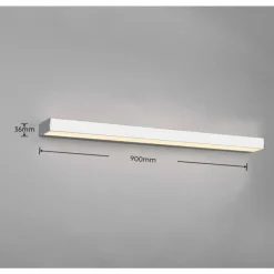 Luminaires Trio Applique murale Trio-Leuchten Rocco LED Chrome, 1 lumière