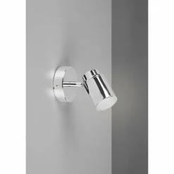 Luminaires Trio Applique murale Trio-Leuchten Angelo Chrome, 1 lumière* Spots Et Projecteurs