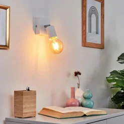 Lampes Vintages & Rétros-hofstein Applique murale Tulla Blanc, 1 lumière