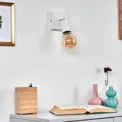Lampes Vintages & Rétros-hofstein Applique murale Tulla Blanc, 1 lumière