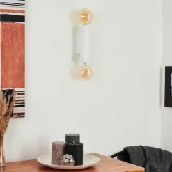 hofstein Applique murale Tulla Blanc, 2 lumières* Appliques